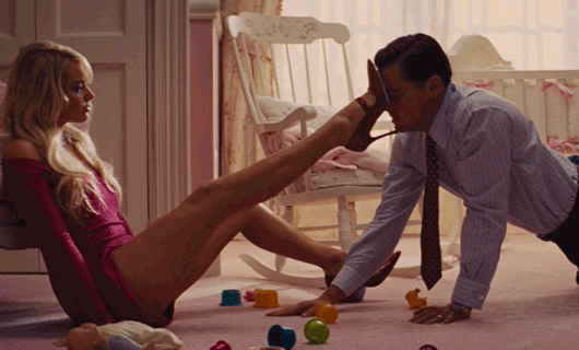 How did Margot Robbie shock Leonardo DiCaprio on set?